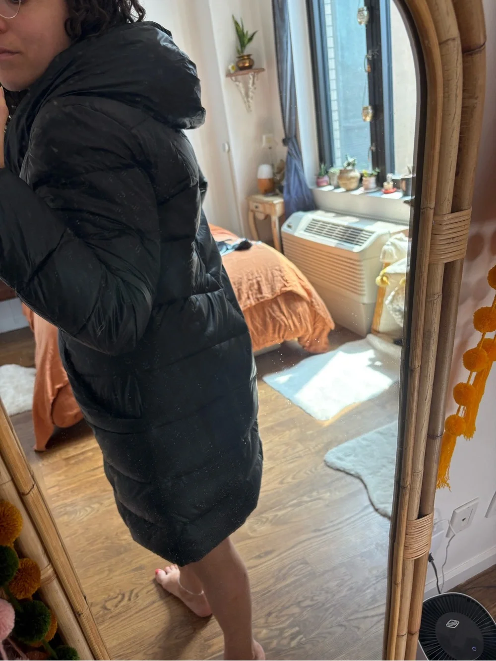 Vintage Tahari Packable Long Puffer Coat